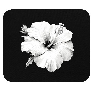 Discover Hibiscus Flower Sketch Mouse Pads