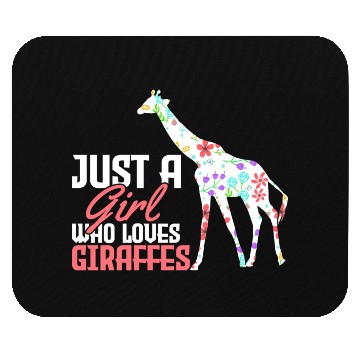 Discover Giraffes Giraffe Lover Mouse Pads