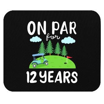 Discover Golf Course 12th Birthday Golfcar 80s Mouse Pads