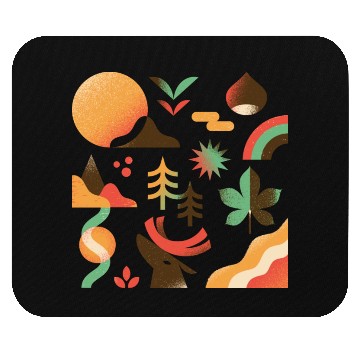 Discover Autumn Mountain Landscape Mouse Pads