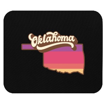 Discover Oklahoma Retro USA Mouse Pads