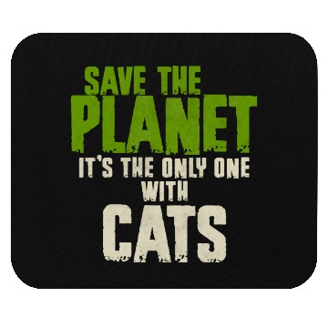 Discover Save The Planet Cats Lover Mouse Pads