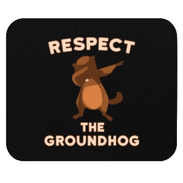 Discover Dabbing Groundhog Day Respect the Groundhog Funny Mouse Pads
