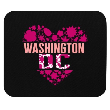 Discover Washington DC Mouse Pads, Cherry Blossom Heart Floral