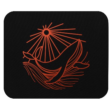Discover Flying Great Whale Mouse Pads