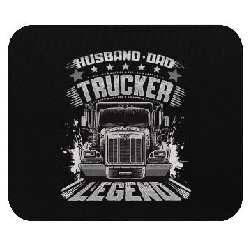 Discover Husband Dad Trucker Legend Mouse Pads