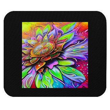 Discover Fantasy Flower Magic Garden Mouse Pads