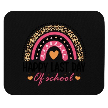 Discover Leopard Rainbow Last Day Of School Teacher Mouse Pads