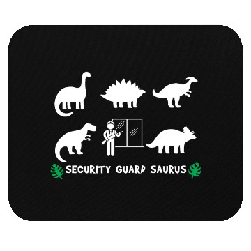 Discover Security Guard Saurus Dinosaurs Mouse Pads