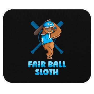Discover Sloth Cute Sloth Baseball Mouse Pads