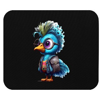 Discover Cute Peacock Cartoon Mouse Pads