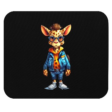 Discover Cute Giraffe Cartoon Mouse Pads