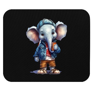Discover Cute Elephant Cartoon Mouse Pads