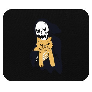 Discover The grim reaper loves cat Mouse Pads