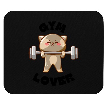 Discover Gym Lover Cartoon Character Mouse Pads