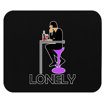 Discover LONELY GIRL ALONE Mouse Pads