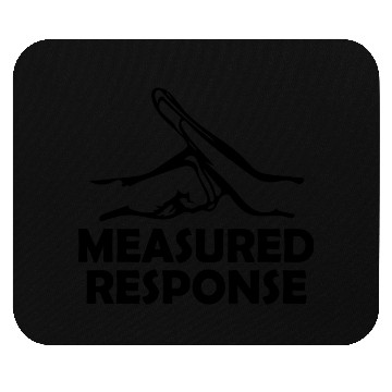 Discover Measured Response dark green Mouse Pads