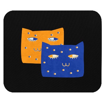 Discover Cat Minimalist Painting Inspired Mouse Pads