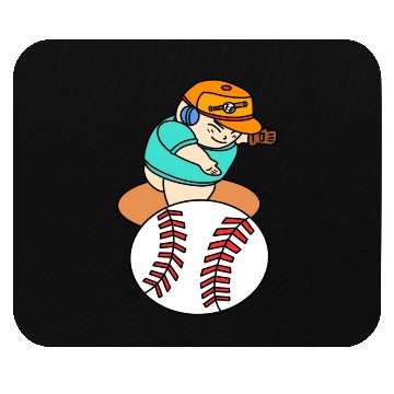 Discover Cute Chibi Baseball Pitcher Mouse Pads