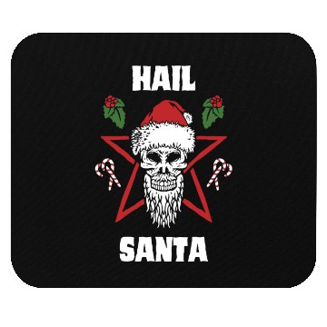 Discover Hail Santa Funny Christmas Design For People Who Mouse Pads