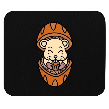 Discover Hamster Love Nut Mouse Pads