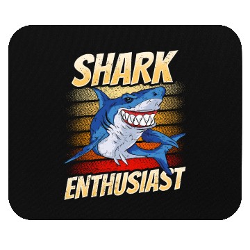 Discover Shark Enthusiast Lover Animal Sharks Teeth Mouse Pads