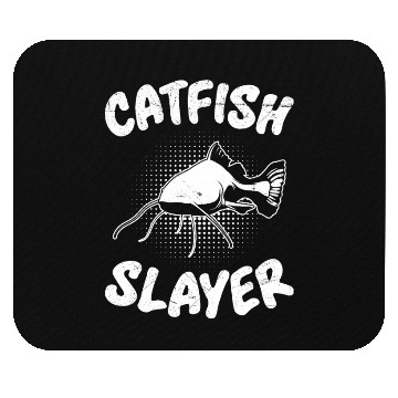Discover Catfish Slayer Flathead Butcher Fish hunting Mouse Pads