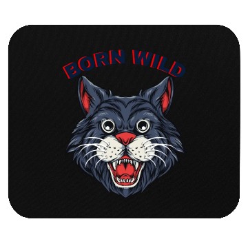 Discover Born Wild Cat lovers Mouse Pads