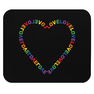 Discover Love Heart LGBTQ+ Community Mouse Pads