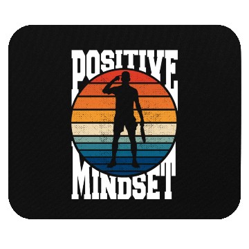 Discover Positive Mindset Vintage Sunset Tennis Mouse Pads