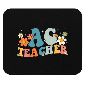 Discover Retro Groovy Agriculture Teachers Squad Back Mouse Pads
