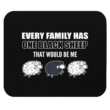 Discover Family Black Sheep Shepherd Mouse Pads