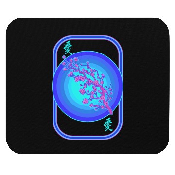 Discover Cherry Blossom Mouse Pads, Vaporwave Sakura Flowers