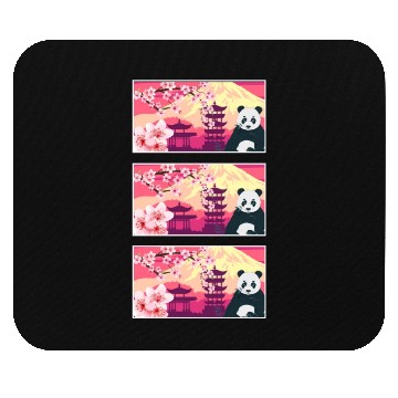 Discover Cherry Blossom Mouse Pads, Women's Panda Sakura Kawaii