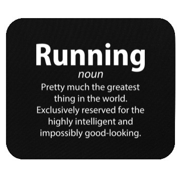 Discover Running Funny Definition Runner Mouse Pads