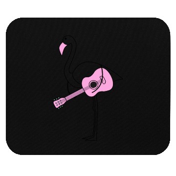 Discover Flamingo With Guitar Mouse Pads
