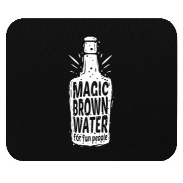 Discover Bourbon Bottle Magic Brown Water For Fun People Mouse Pads