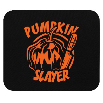 Discover Pumpkin Slayer plain green Mouse Pads