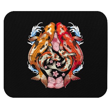 Discover Japan cherry blossom gift sakura koi carp Mouse Pads