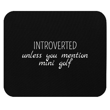 Discover Mini Golf | Miniature Golf | Mini Golfer Mouse Pads
