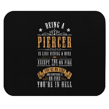 Discover Piercer Tattoo Ring Mouse Pads