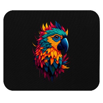 Discover macaw Mouse Pads
