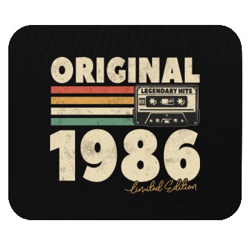 Discover Vintage 1986 Birthday Gift Mouse Pads