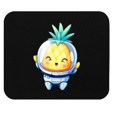 Discover Kawaii astronauts pineapple Mouse Pads