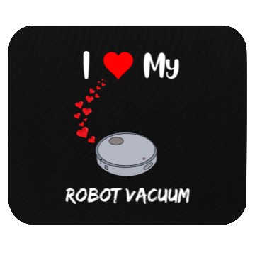 Discover Robot Vacuum Lover Funny Robot House Cleaner Doing Mouse Pads