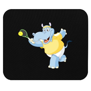Discover Tennis Hippo Mouse Pads