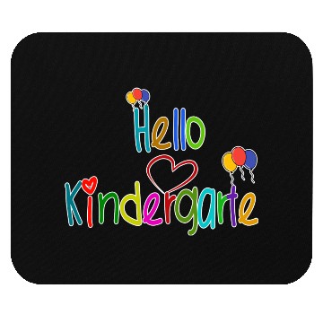 Discover Hello Kindergarten Back To School Mouse Pads Heart