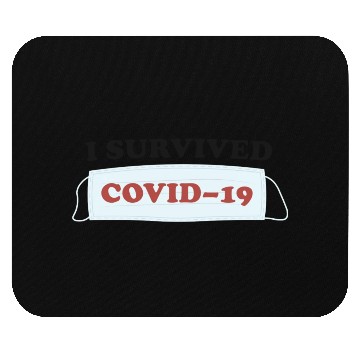 Discover I SURVIVED COVID19 green Mouse Pads