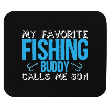 Discover Fishing Son Angling Fisher Fisherman Mouse Pads