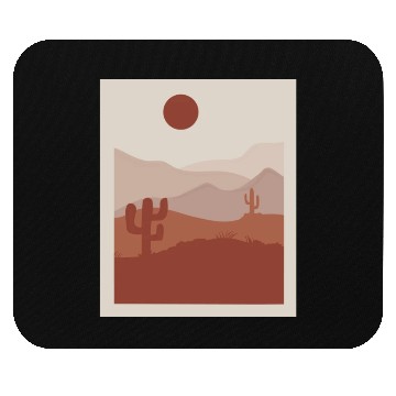 Discover desert sand and sun orange and gray Mouse Pads